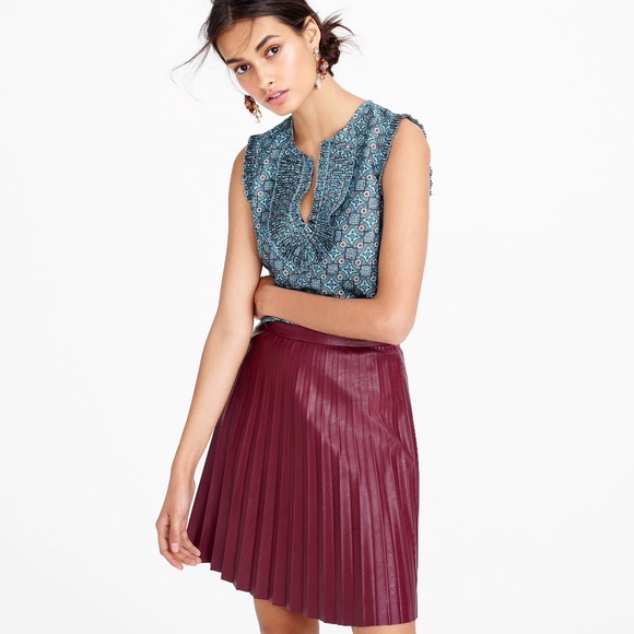 J. Crew Tops - J. Crew Silk Top Size 2 Margot Silk Tile Print